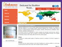 Tablet Screenshot of endurancehealthcare.com